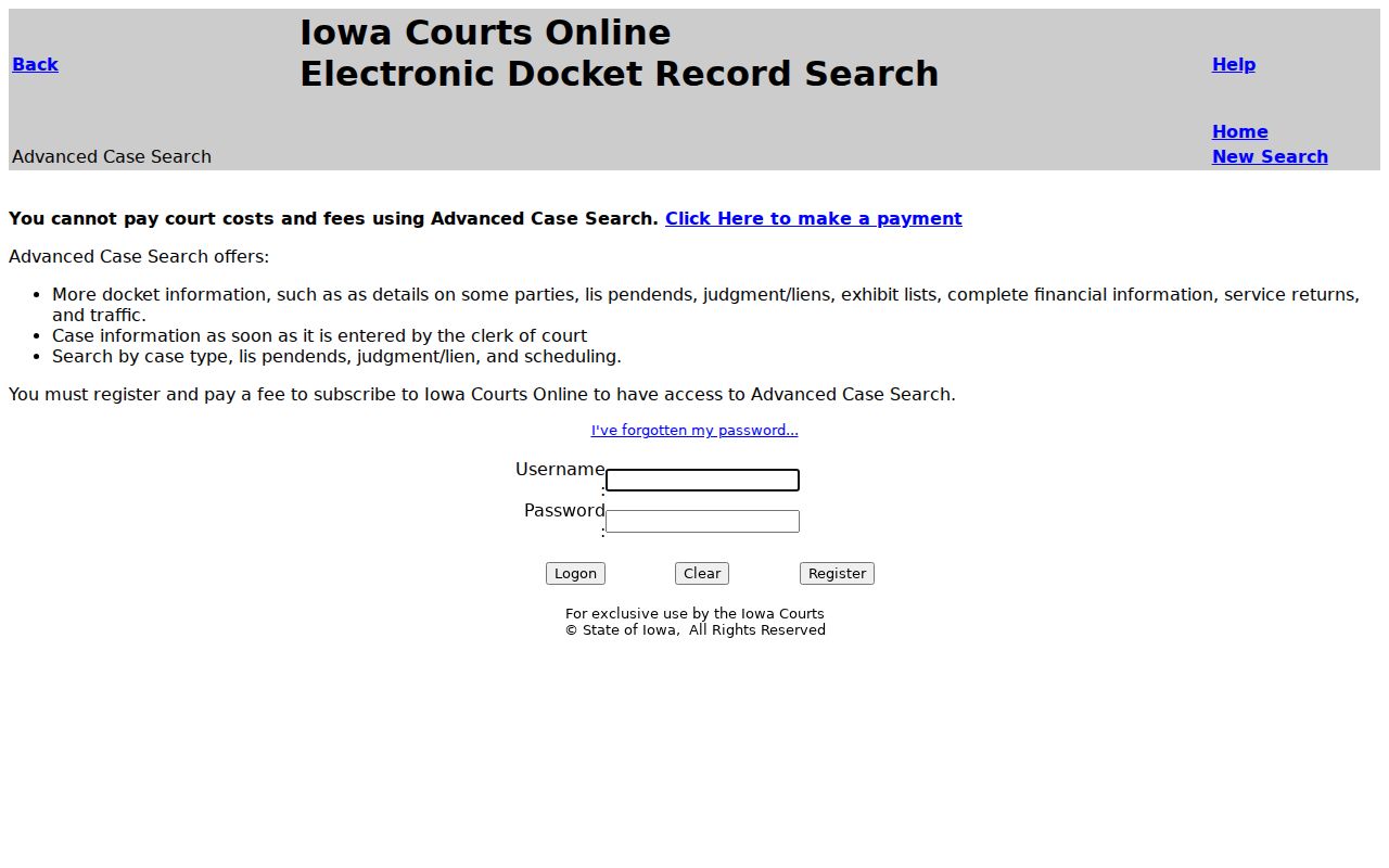 Calhoun County warrant lookup advanced court search boundary